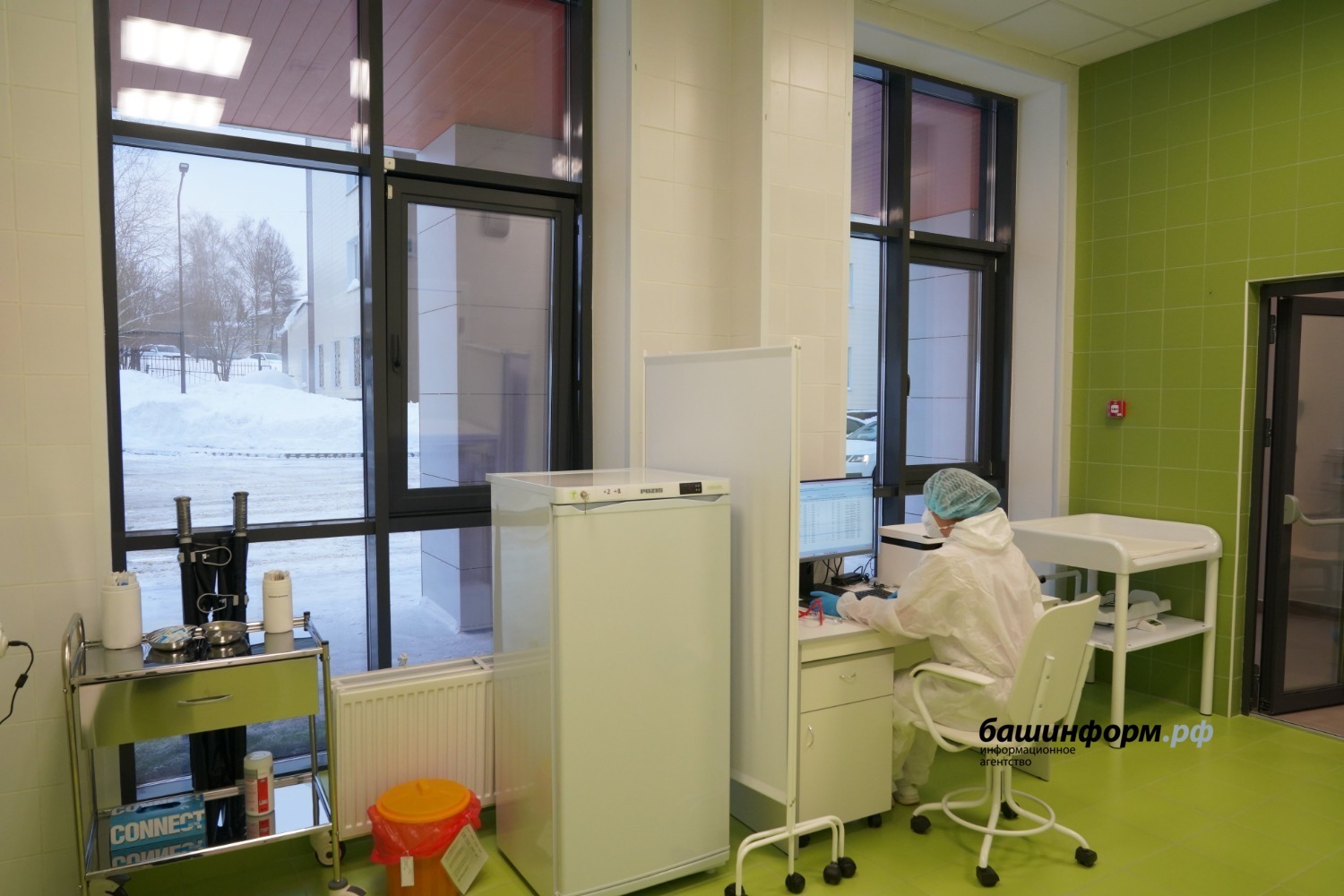 В башкирском Благовещенске возвели новую детскую поликлинику по нацпроекту