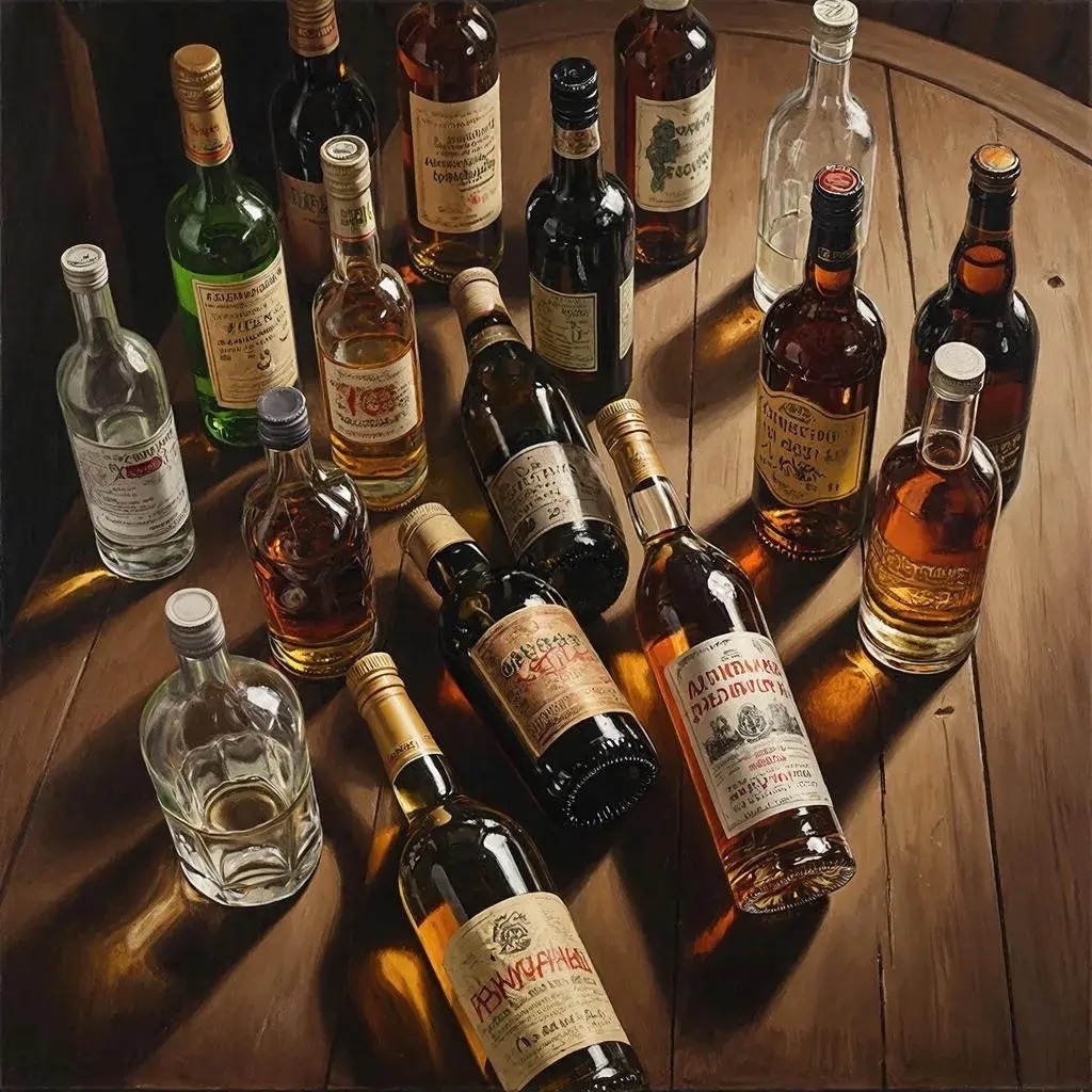 Спиртлы эсемлекте аҫтан һаталар