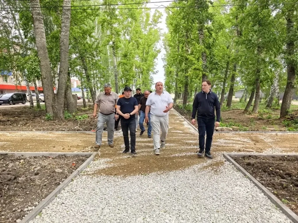 В Стерлитамаке благоустраиваются общественные территории