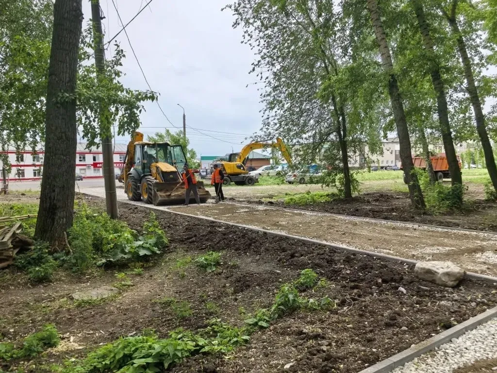 В Стерлитамаке благоустраиваются общественные территории